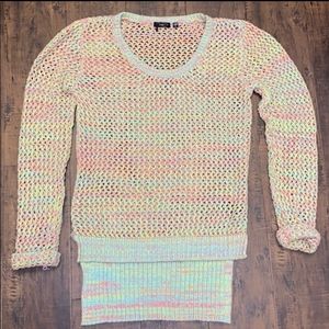 🌈🦄 UEC Dex Unique Confetti Wide Knit Cotton Blend Sweater M 🦄🌈